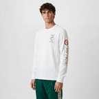 Casablanca Fuji Dream Screen Printed Long Sleeve T-Shirt White