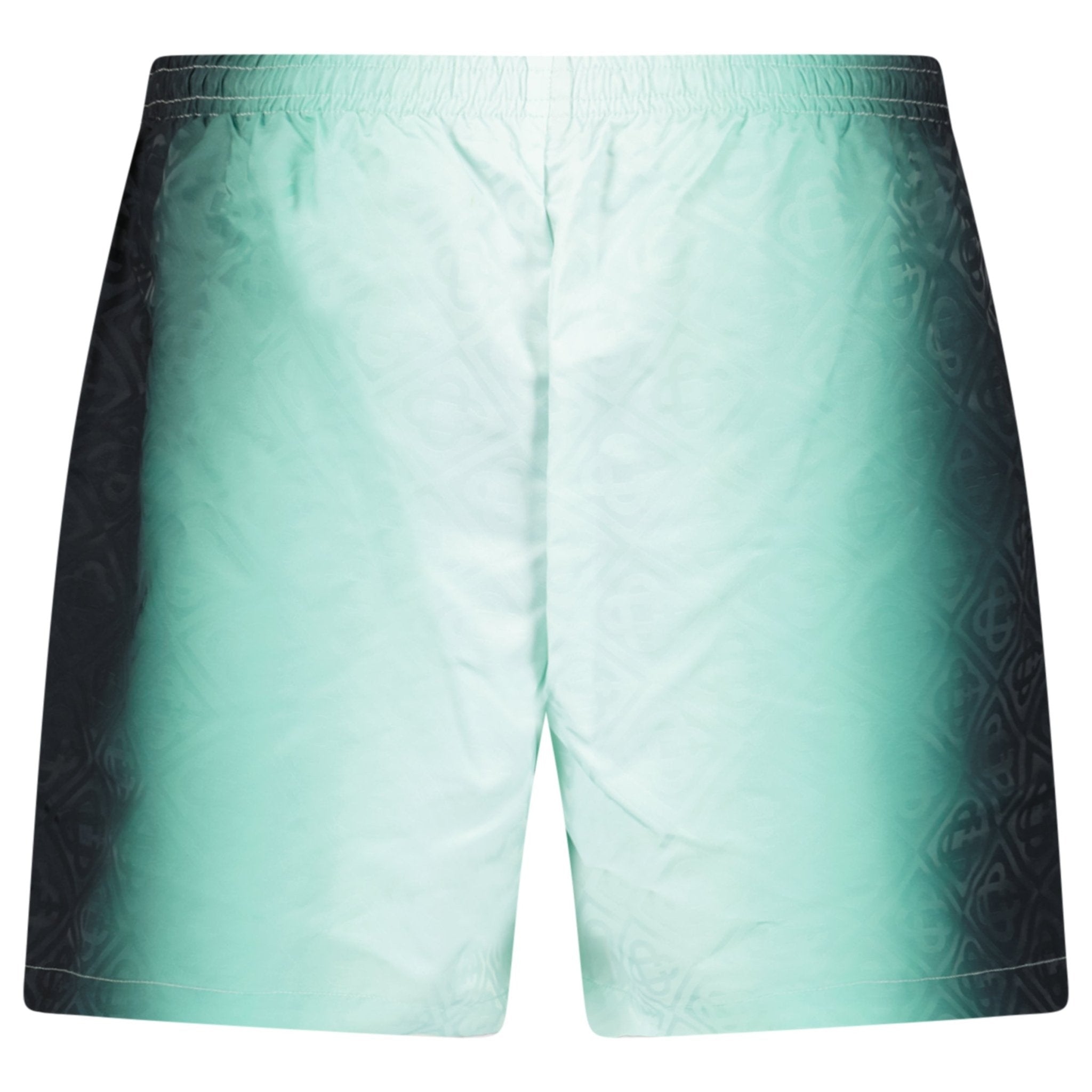 Casablanca Gradient Monogram Jacquard Swim Shorts in Teal Green