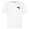 Casablanca Gradient Square Logo Short Sleeve T‑Shirt in White