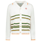 Casablanca Heart Pointelle Shirt Off White
