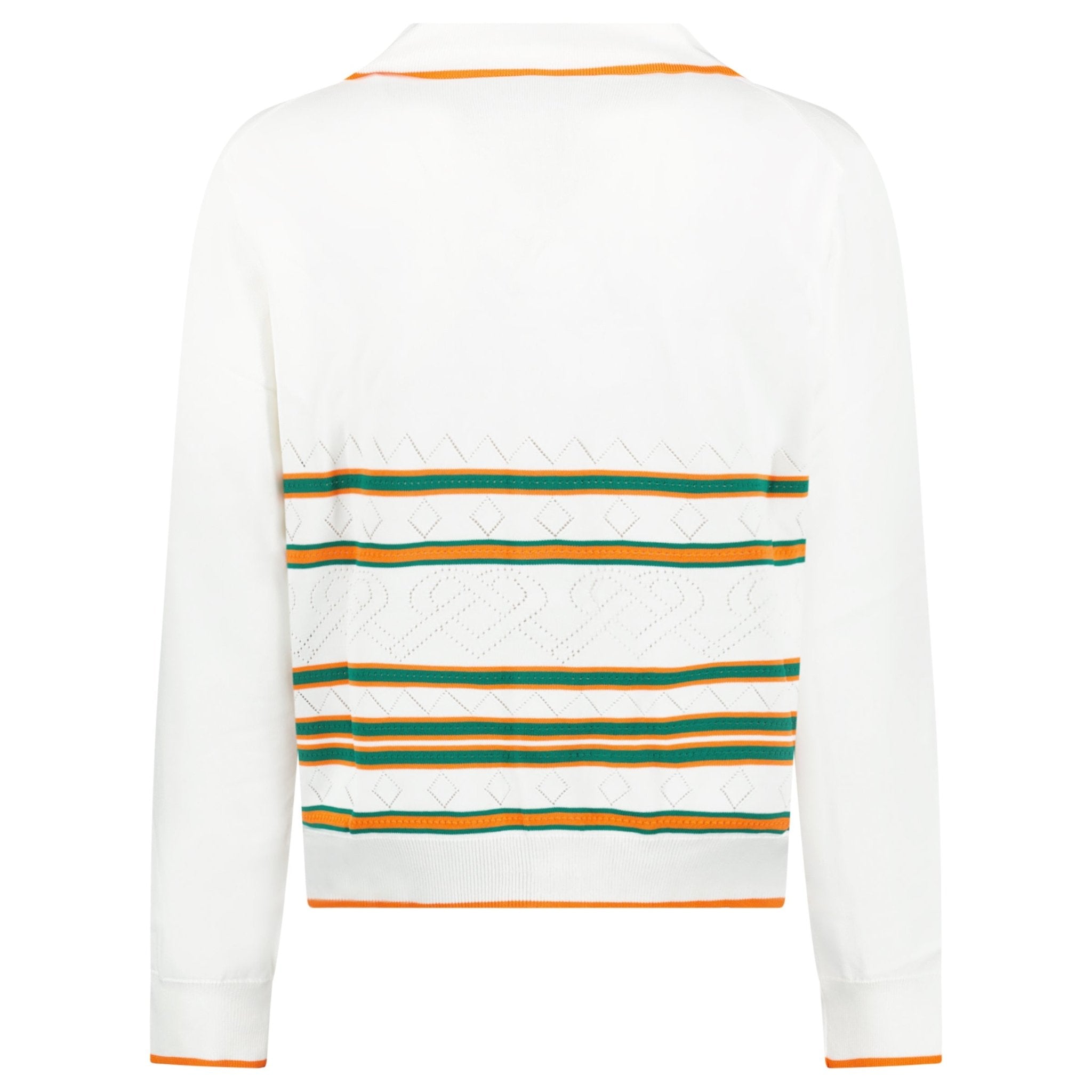Casablanca Heart Pointelle Shirt Off White
