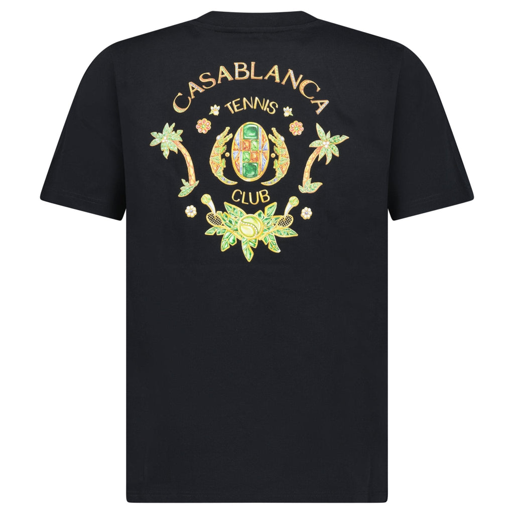 Casablanca Joyaux D'Afrique Tennis Club Printed T-Shirt in Black