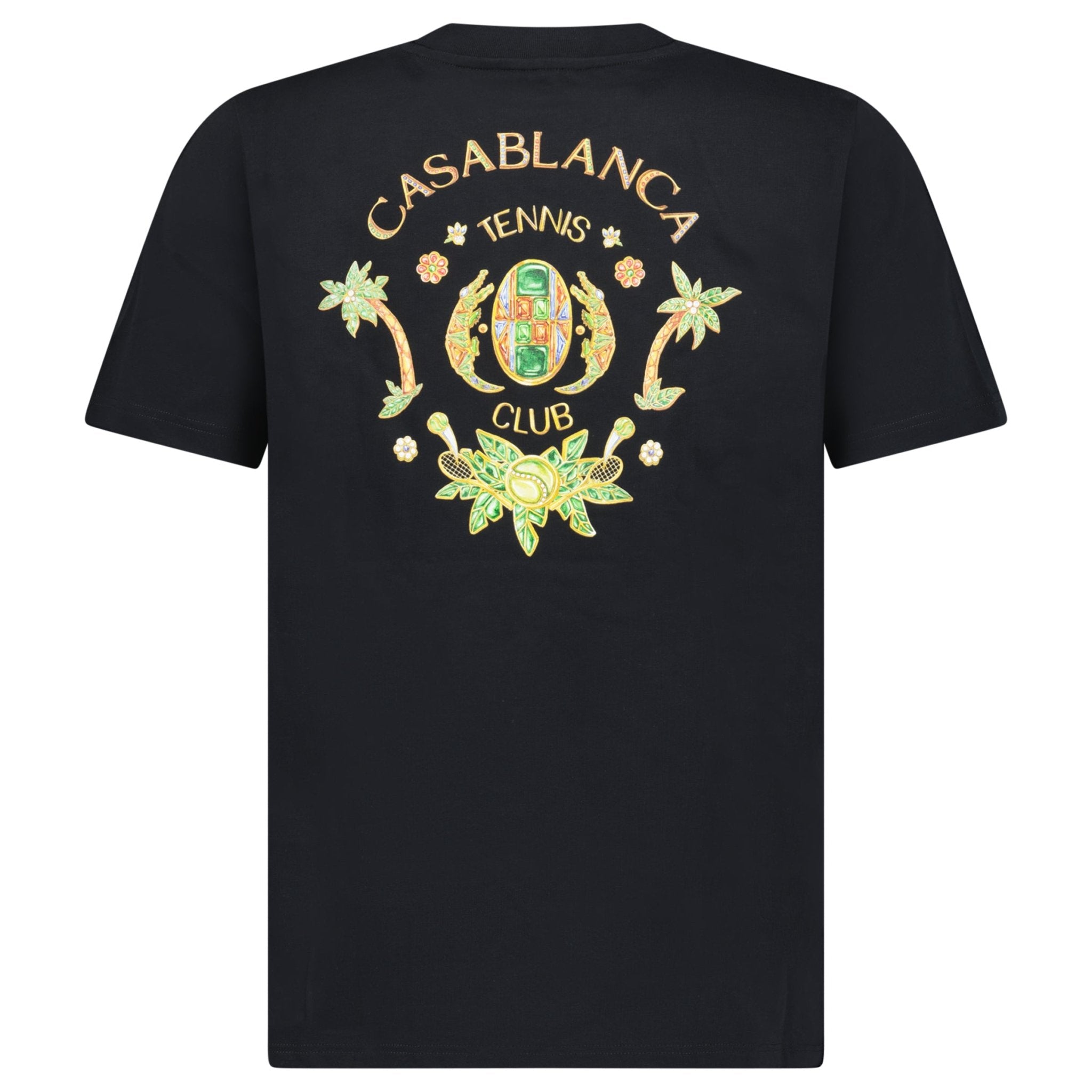 Casablanca Joyaux D'Afrique Tennis Club Printed T-Shirt in Black