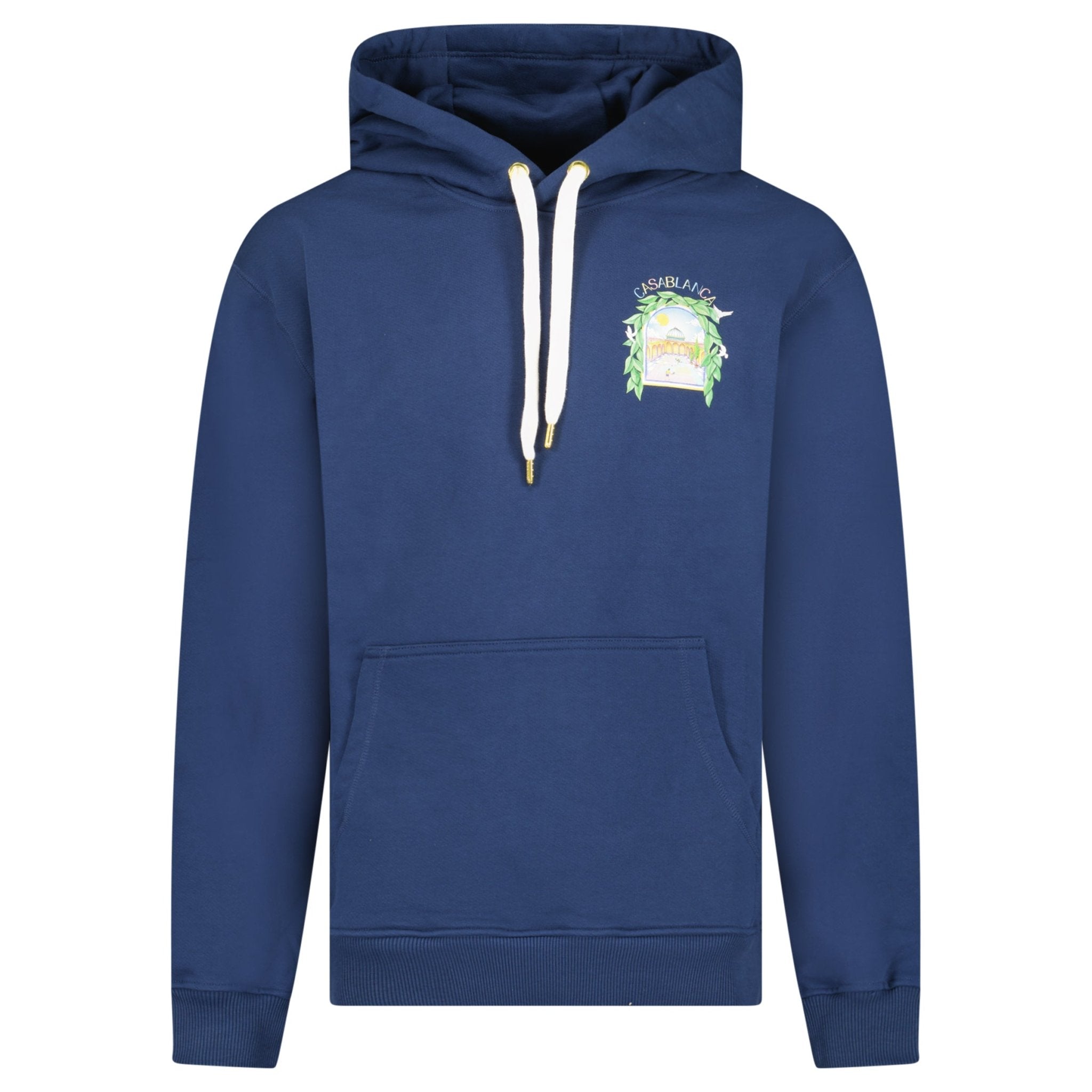 Casablanca L'Arche De Tennis Hoodie in Navy