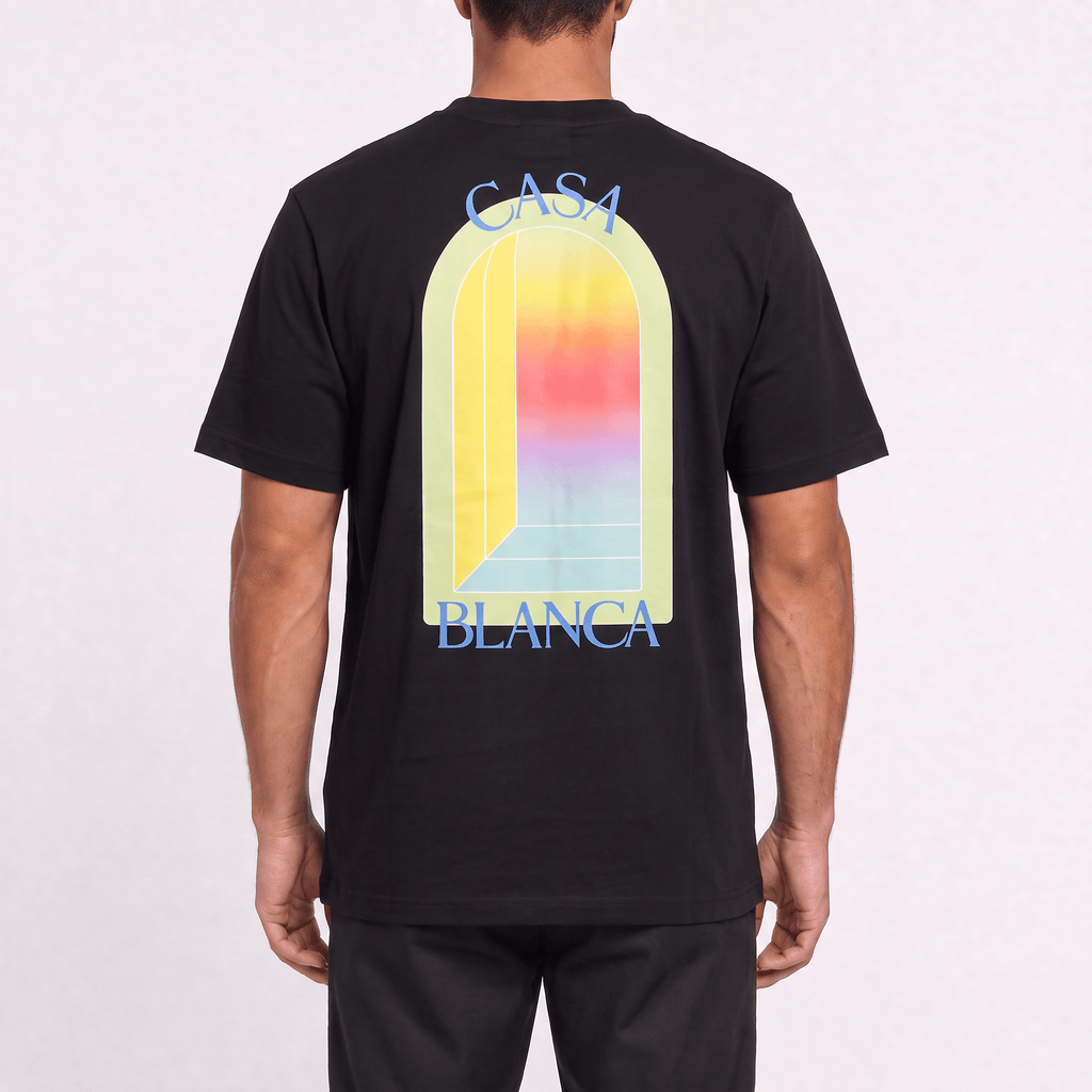 Casablanca L'Arche Screen-Print T-Shirt in Black