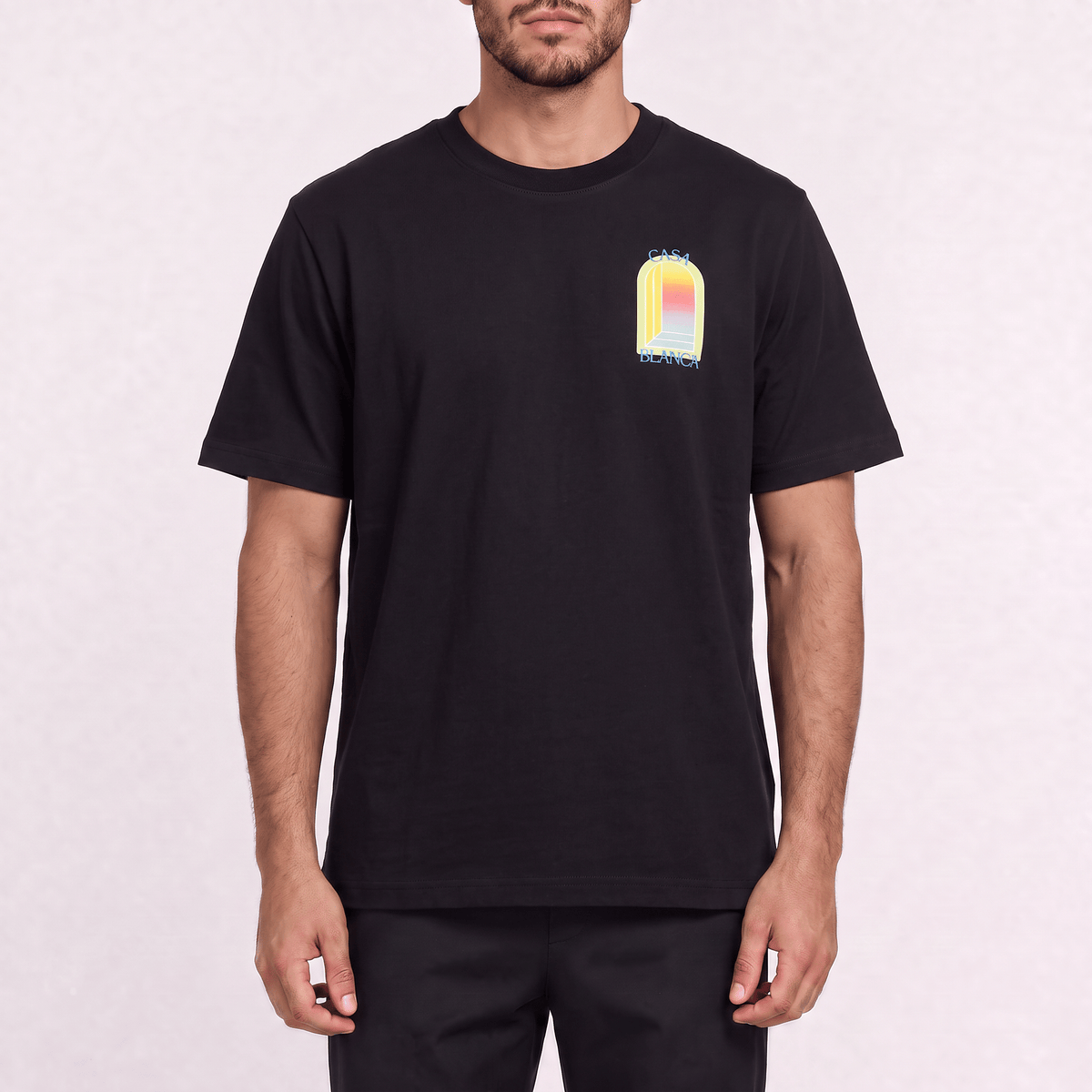 Casablanca L'Arche Screen-Print T-Shirt in Black