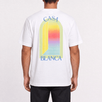 Casablanca L'Arche Screen-Print T-Shirt in White