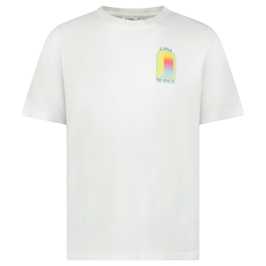 Casablanca L'Arche Screen-Print T-Shirt in White