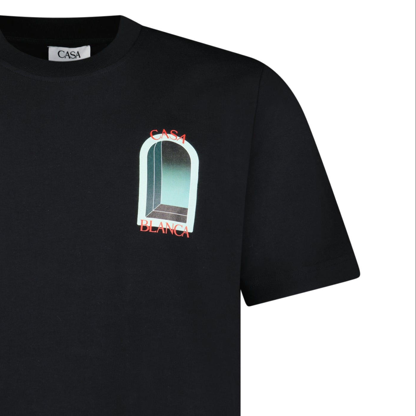 Casablanca L'Arche Short Sleeve T-Shirt in Black