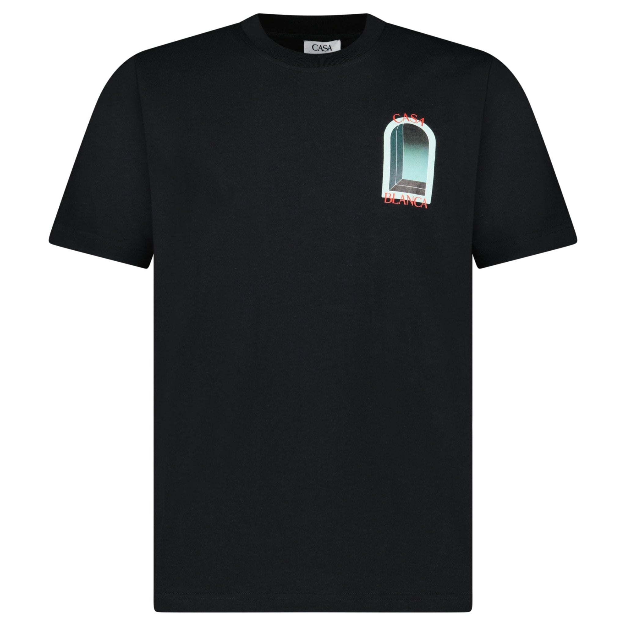 Casablanca L'Arche Short Sleeve T-Shirt in Black