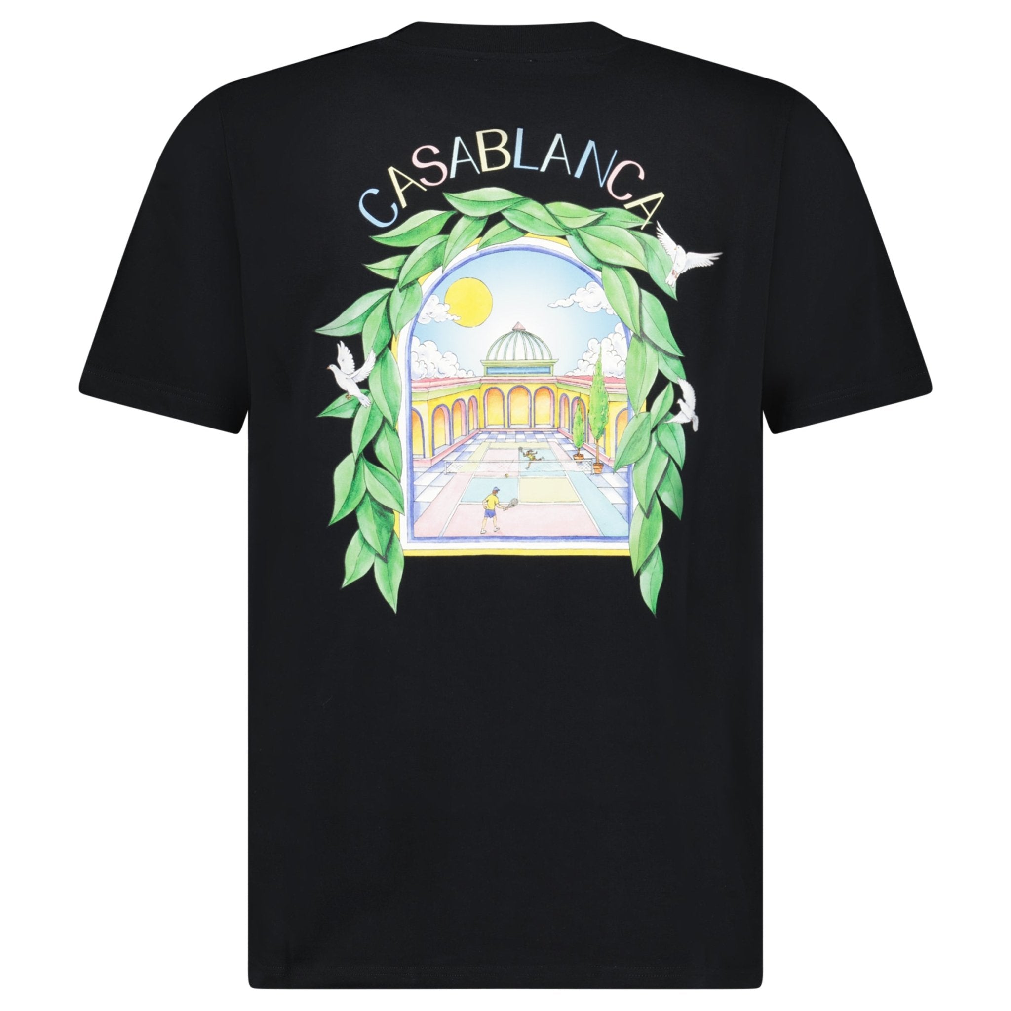 Casablanca L'Arche Tennis Club T-Shirt in Black