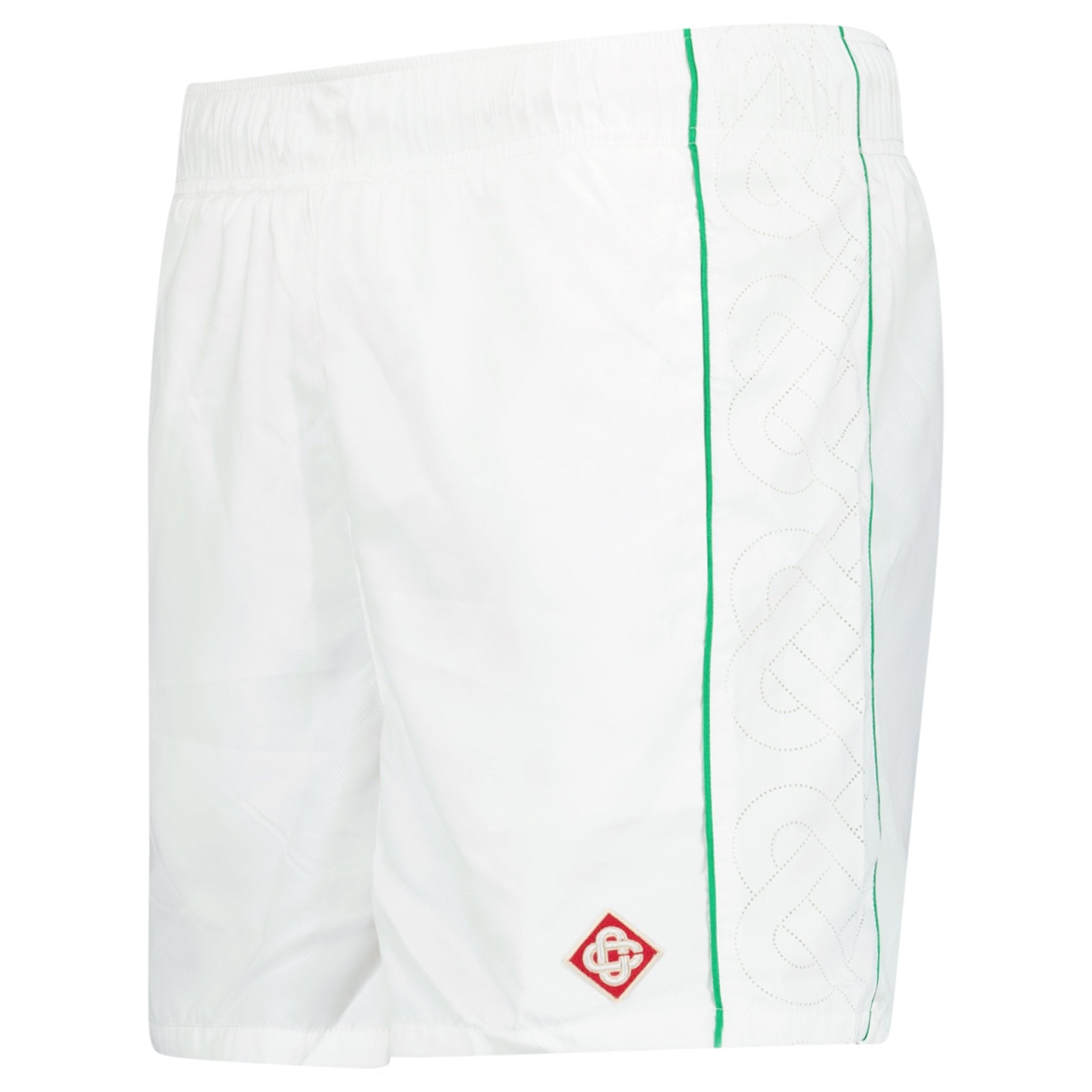 Casablanca Laser Detail Track Shorts in White