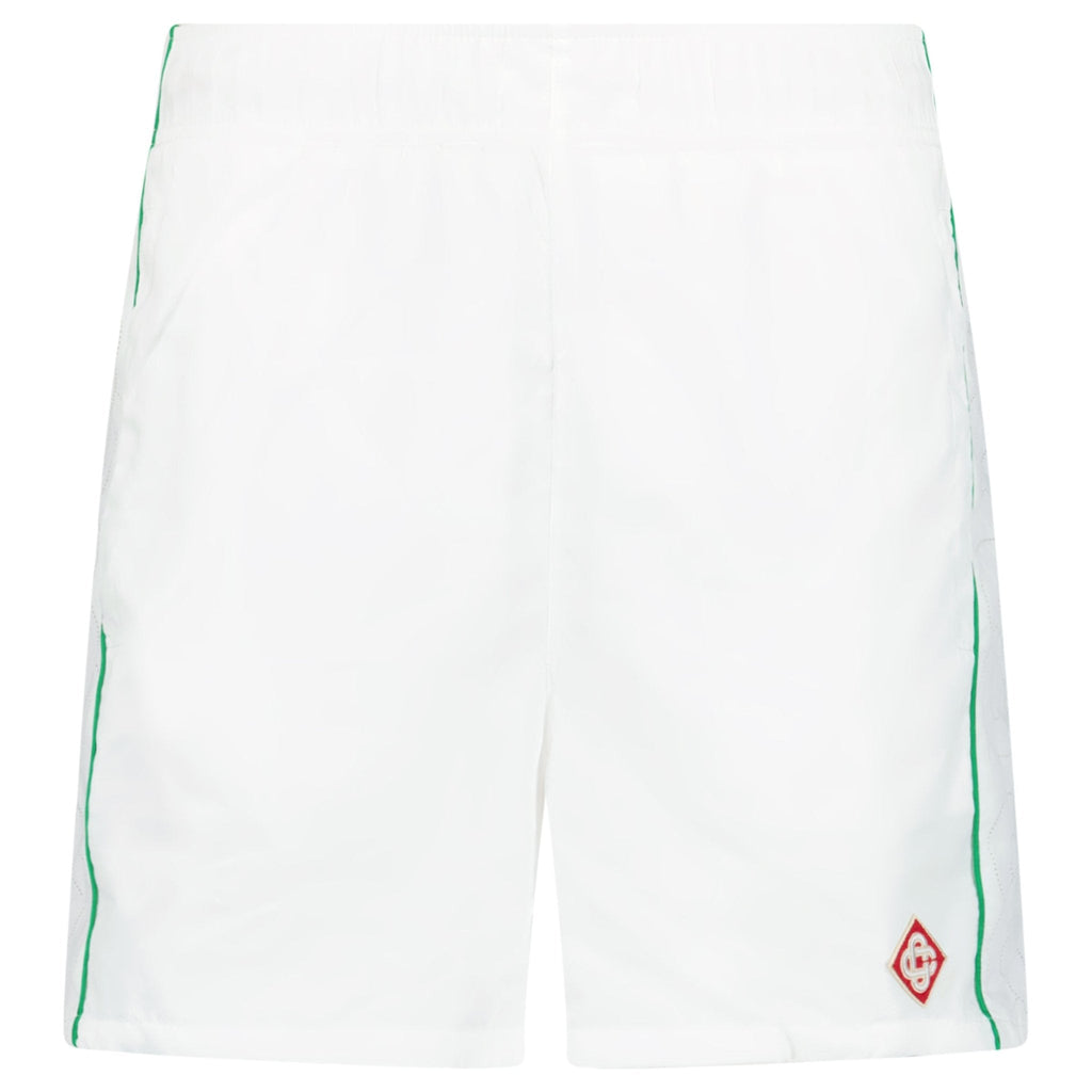 Casablanca Laser Detail Track Shorts in White