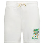 Casablanca Le Jeu Sweat Shorts in Off White
