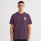 Casablanca Logo Patch Jersey T-Shirt in Aubergine