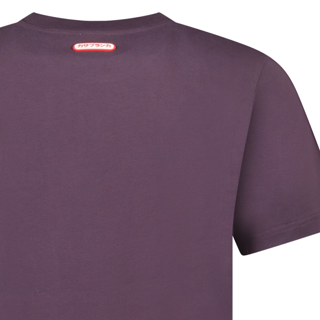 Casablanca Logo Patch Jersey T-Shirt in Aubergine