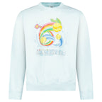 Casablanca Manga Tennis Ball Sweatshirt in Light Blue