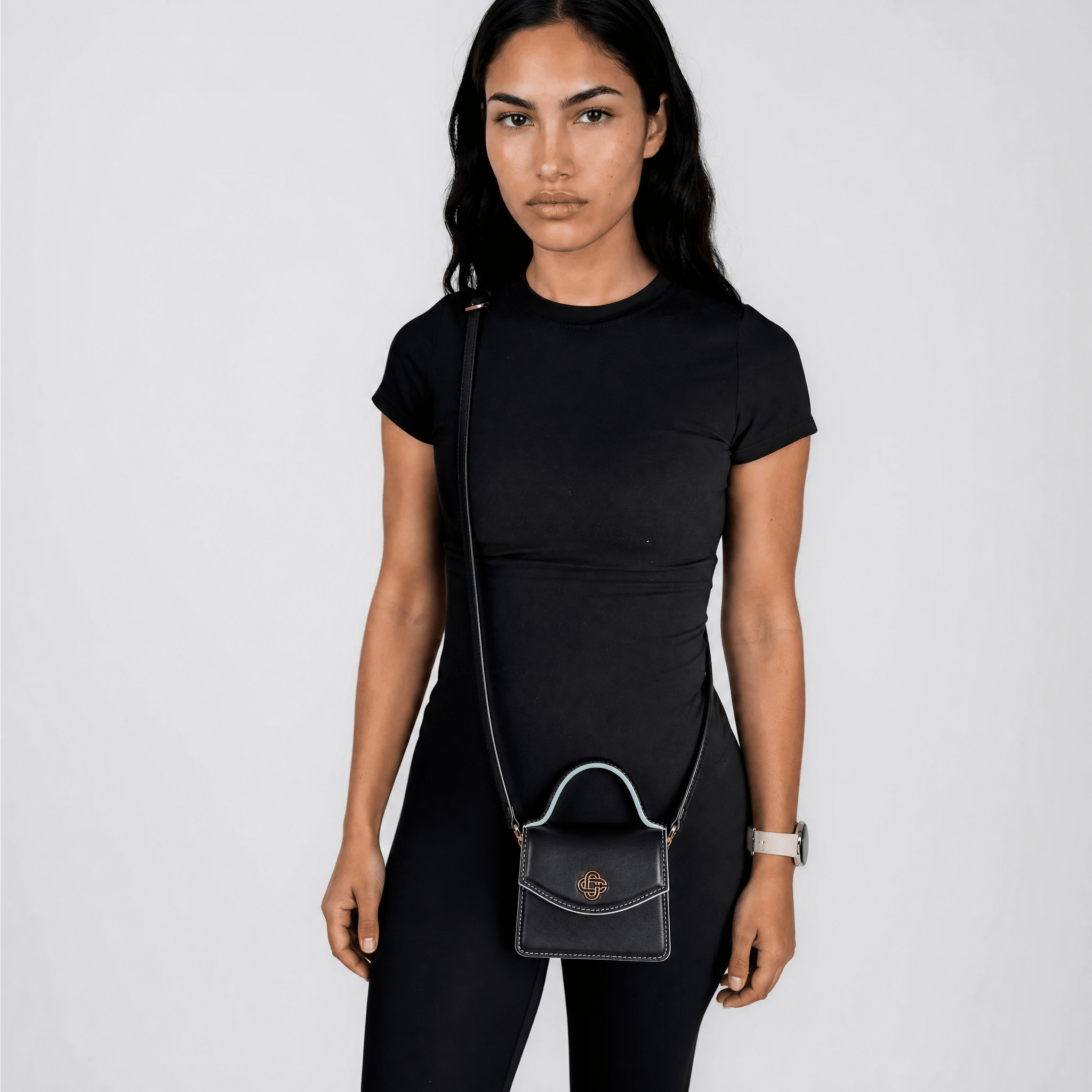 Casablanca Micro Jeanne Bag in Black