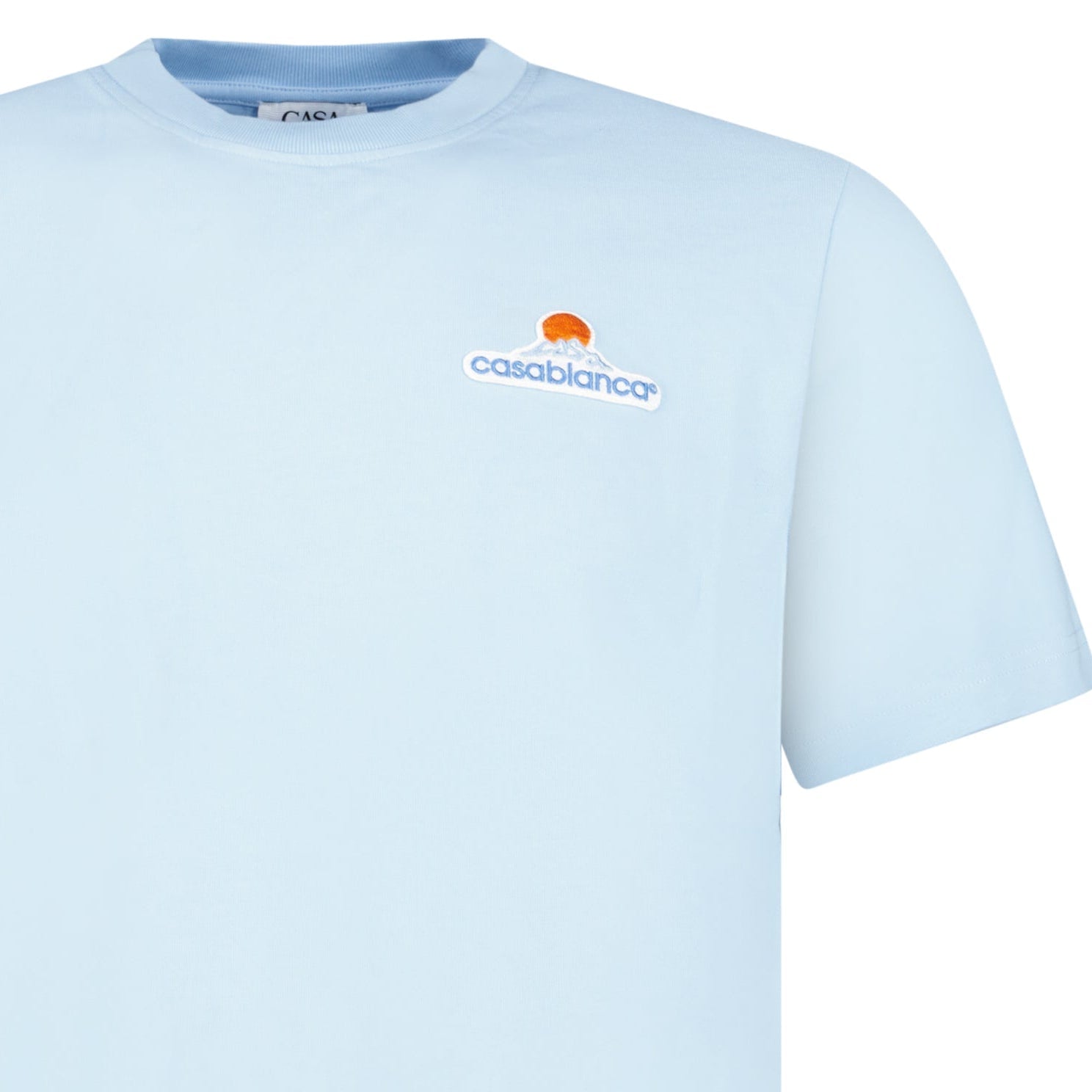 Casablanca Montagne Patch T-Shirt in Light Blue