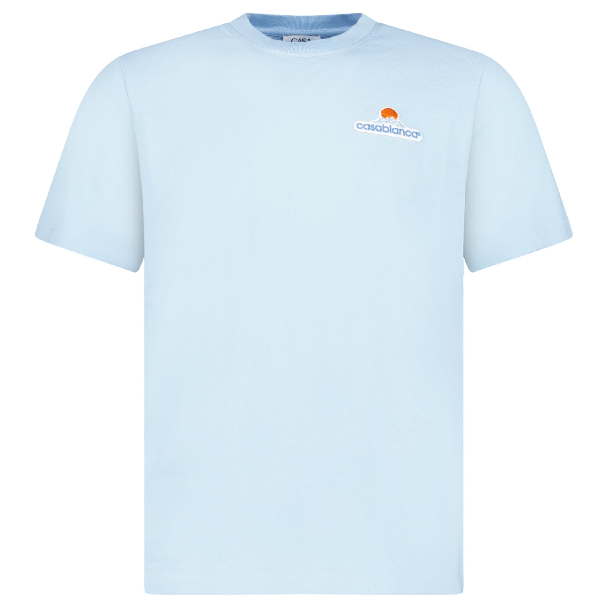 Casablanca Montagne Patch T-Shirt in Light Blue