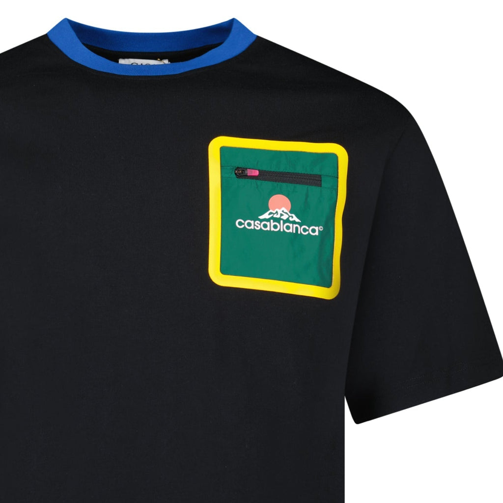 Casablanca Montagne Short Sleeve T-Shirt in Black