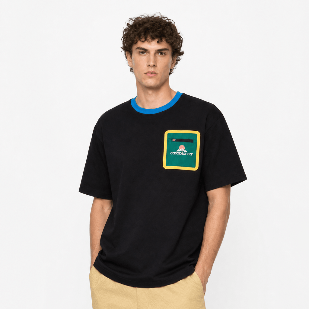 Casablanca Montagne Short Sleeve T-Shirt in Black