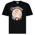 Casablanca Mushroom Emblem Short Sleeve T‑Shirt in Black