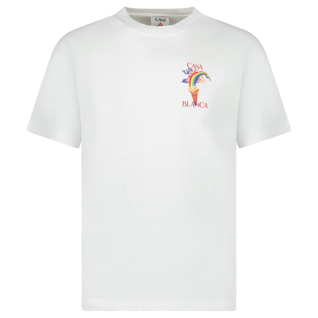 Casablanca Nature Teacher Organic Cotton T-Shirt in White