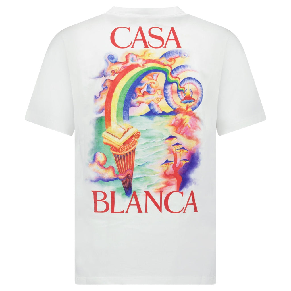 Casablanca Nature Teacher Organic Cotton T-Shirt in White