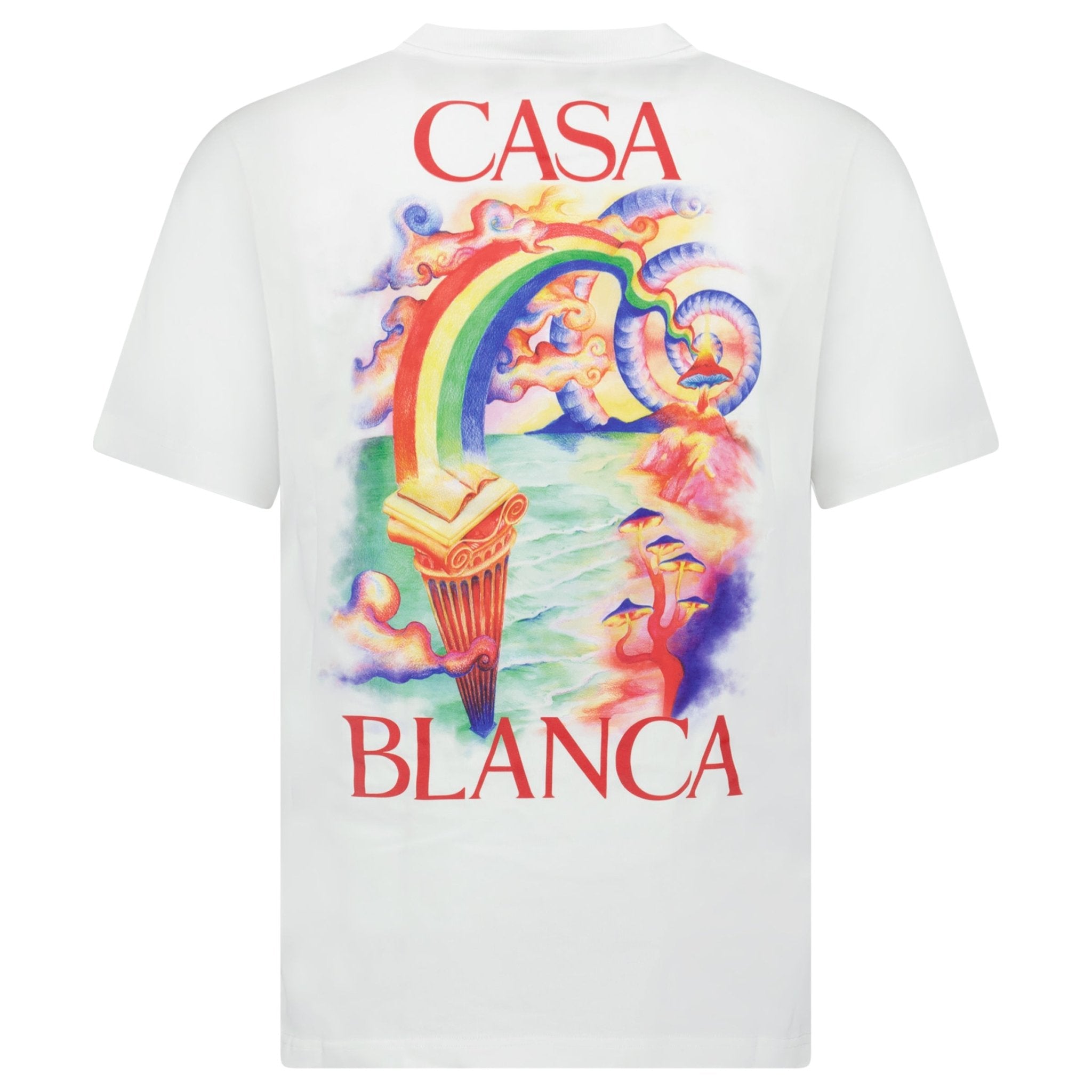 Casablanca Nature Teacher Organic Cotton T-Shirt in White