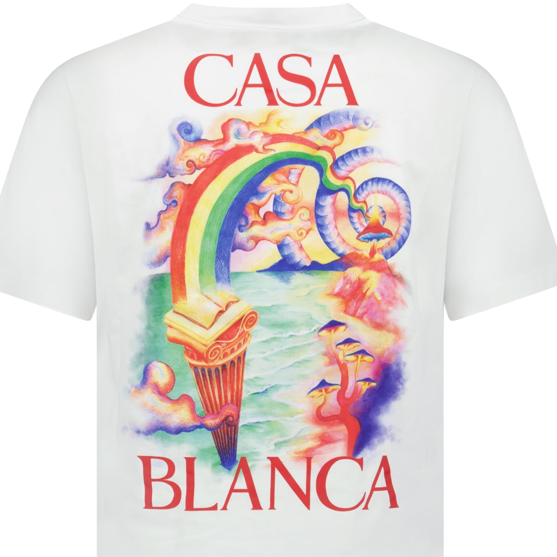 Casablanca Nature Teacher Organic Cotton T-Shirt in White