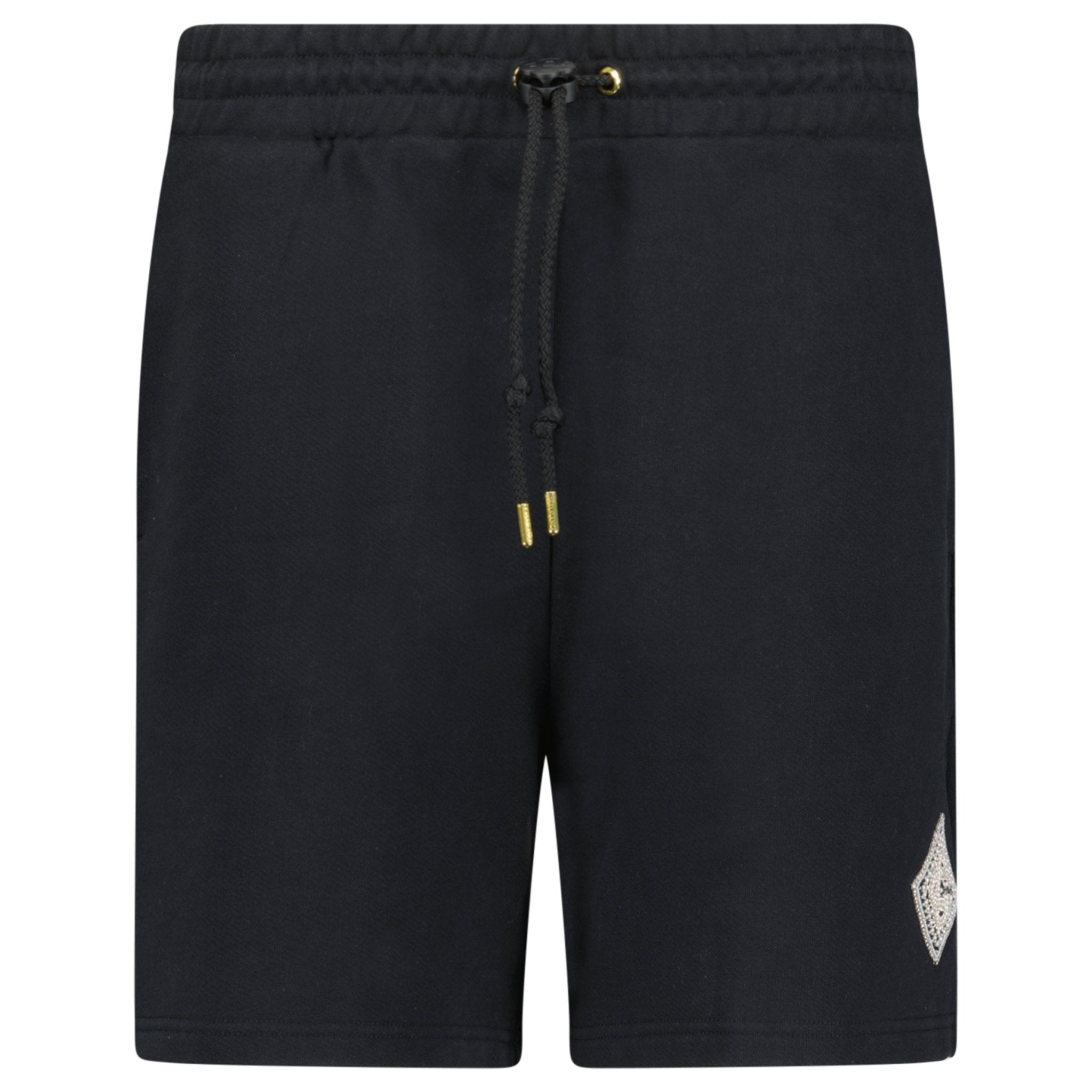 Casablanca Pearl & Diamond Logo Sweatshorts in Black