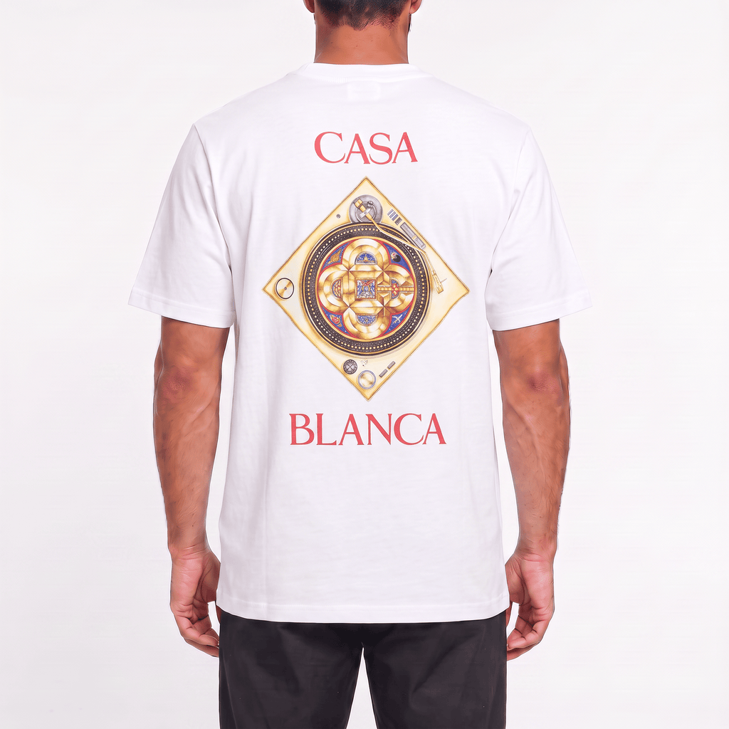 Casablanca 'Plafond Orné de Musique' Graphic-Print T-Shirt in White