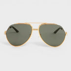 Casablanca Stainless Steel Aviator Sunglasses gold