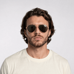 Casablanca Stainless Steel Aviator Sunglasses gold