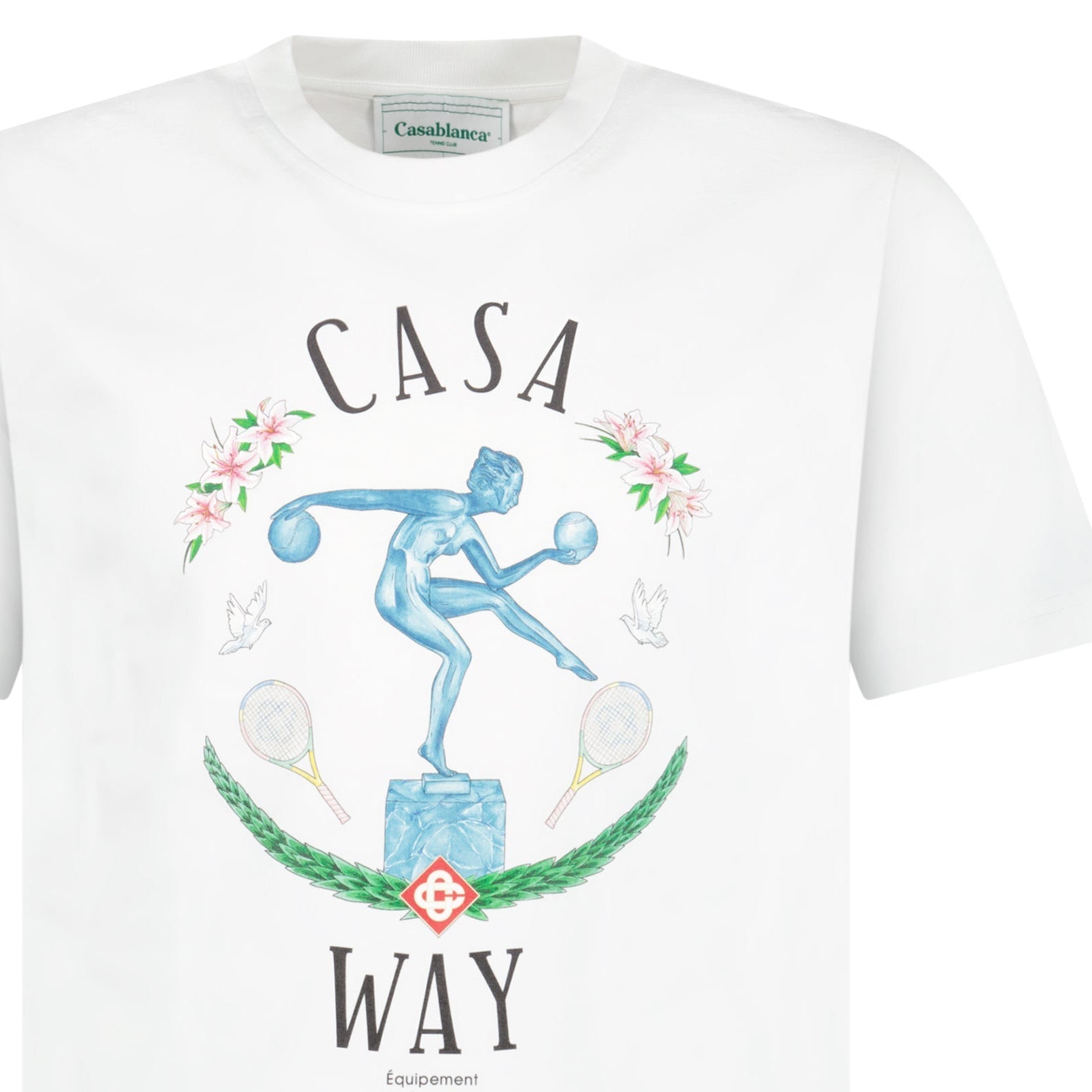 Casablanca Statue en Marbre Printed T-Shirt in White