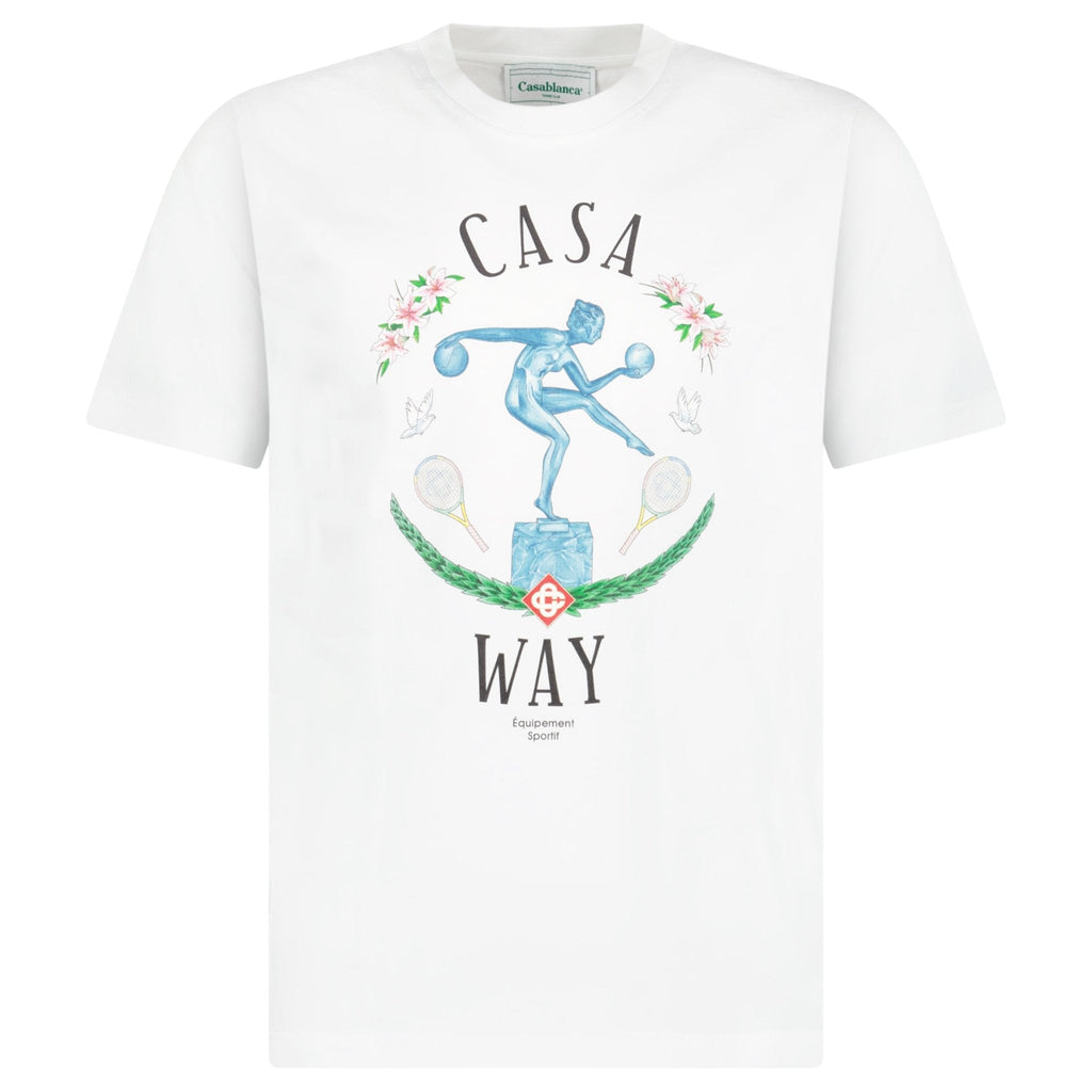 Casablanca Statue en Marbre Printed T-Shirt in White