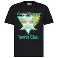 Casablanca Tennis Club Icon Graphic T-Shirt in Black