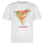 Casablanca Tennis Club Icon Short Sleeve T‑Shirt in White