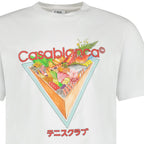 Casablanca Tennis Club Icon Short Sleeve T‑Shirt in White