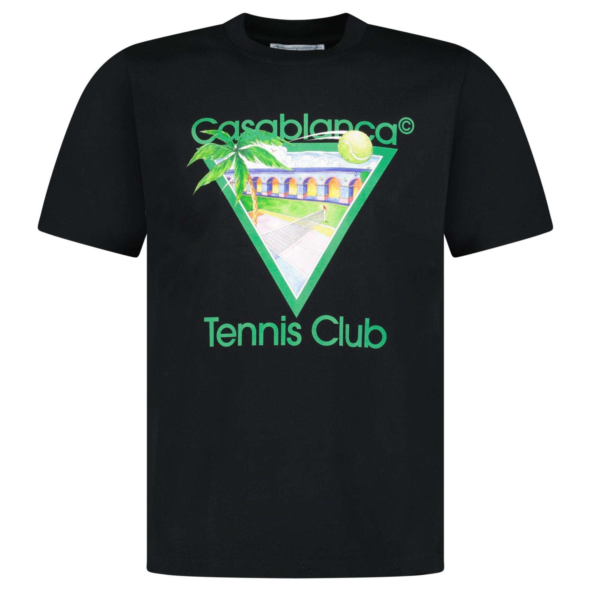Casablanca Tennis Club T-Shirt in Black