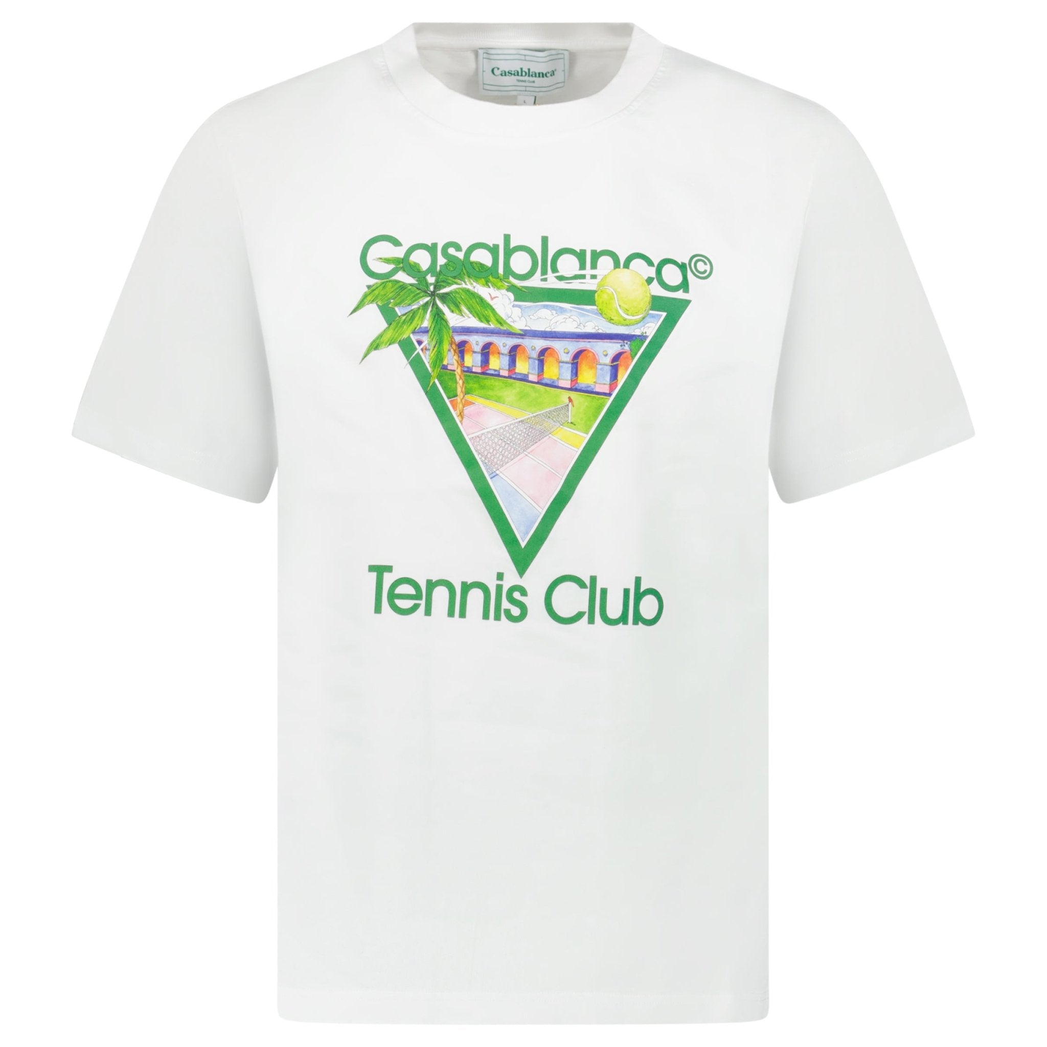 Casablanca Tennis Club T-Shirt in White