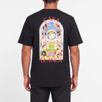 Casablanca Tennis Landscape Short Sleeve T-Shirt in Black