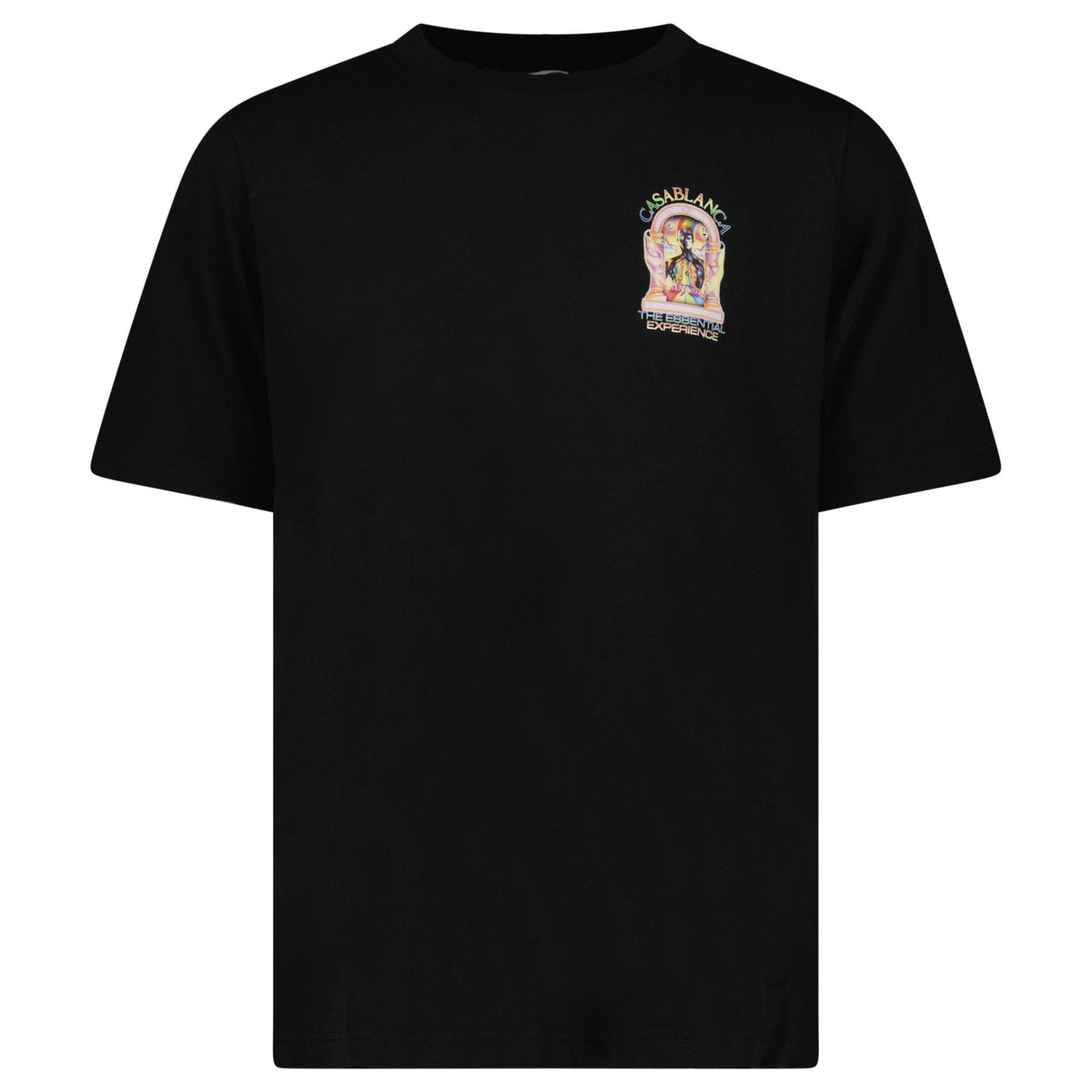 Casablanca 'The Essential Experience' Print Short-Sleeve T-Shirt in Black