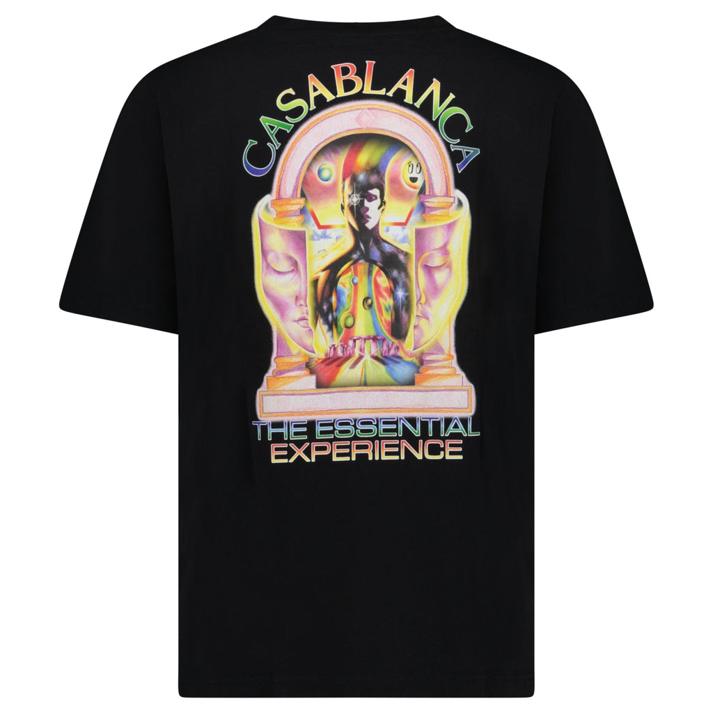 Casablanca 'The Essential Experience' Print Short-Sleeve T-Shirt in Black