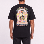 Casablanca 'The Essential Experience' Print Short-Sleeve T-Shirt in Black