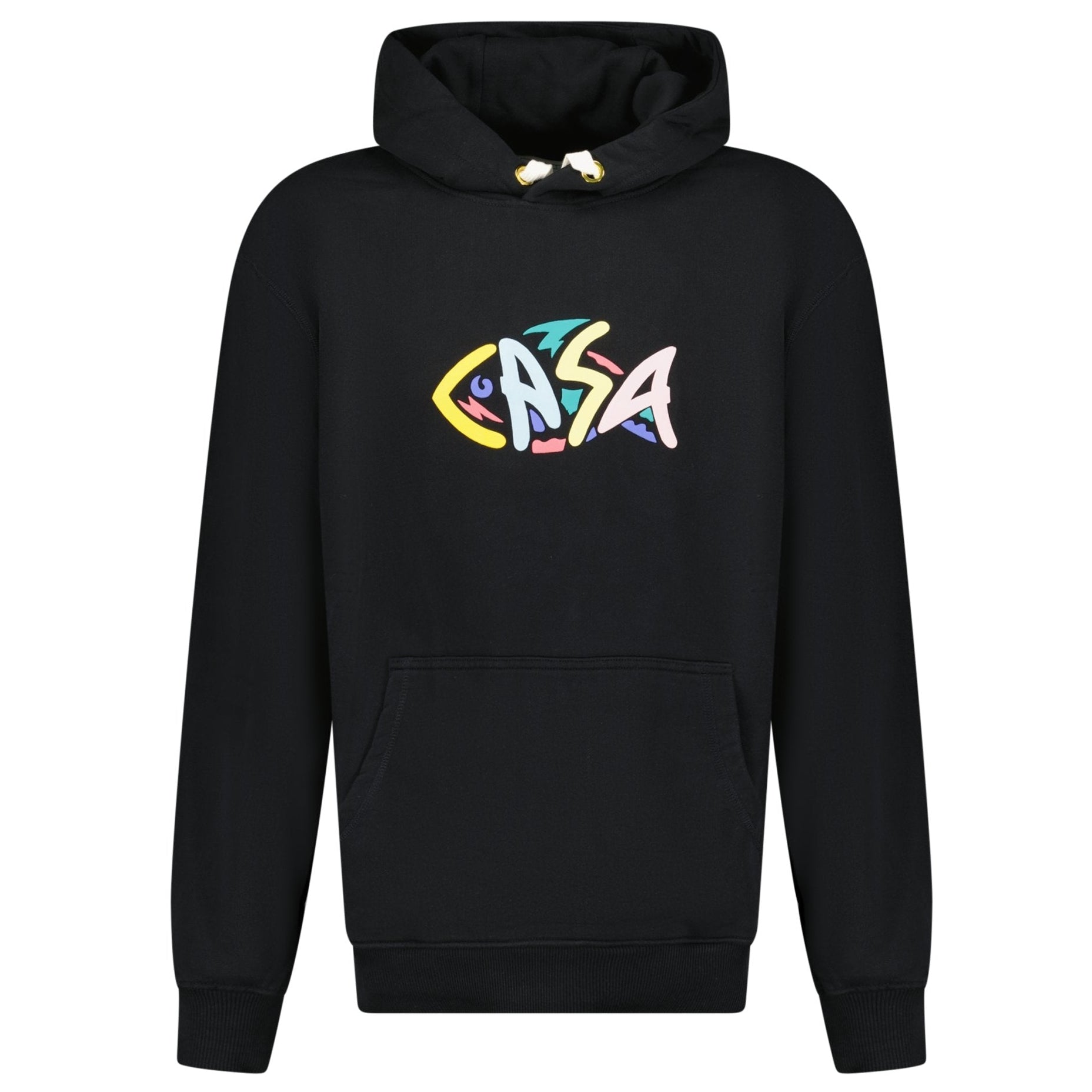 Casablanca 'The Fish Puff' Print Hooded Sweatshirt Black