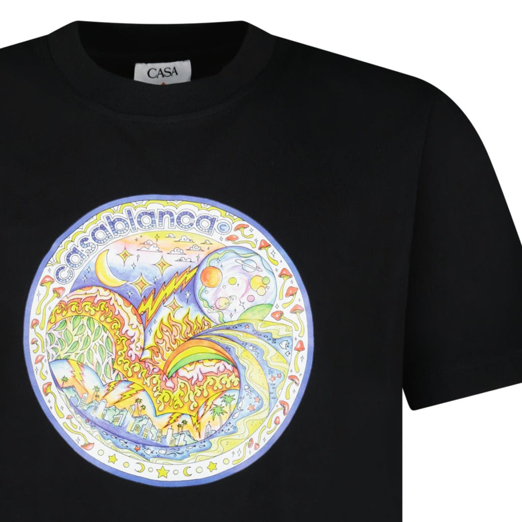 Casablanca The Four Elements T-Shirt in Black