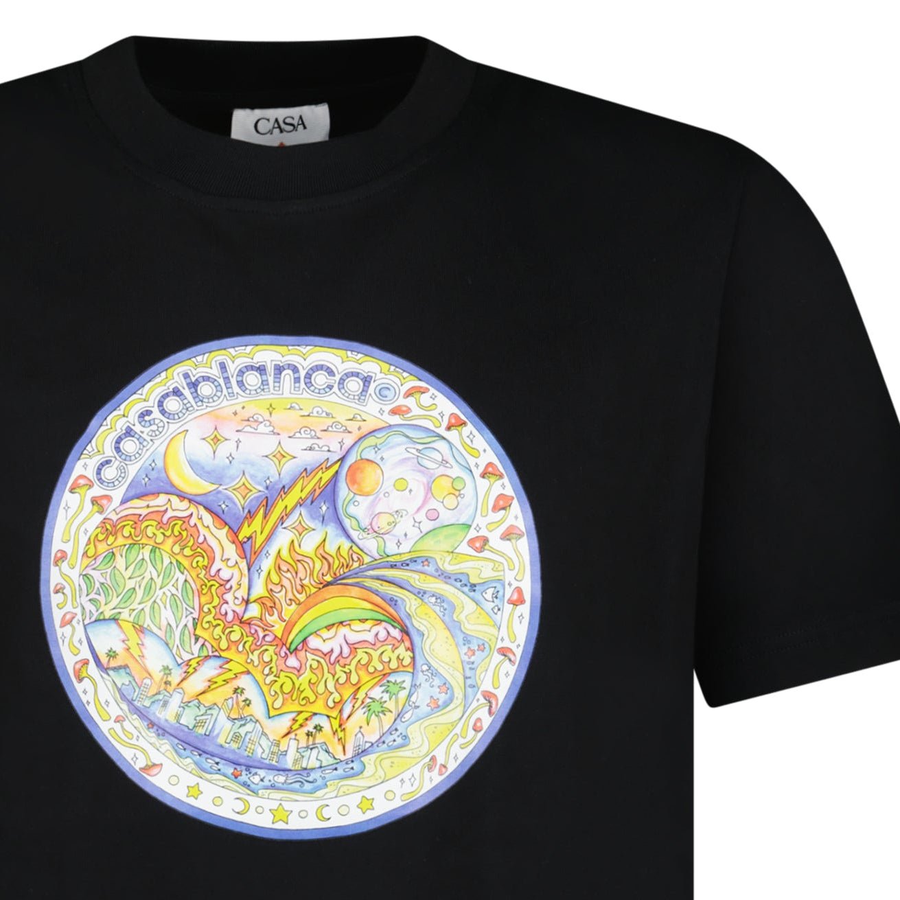 Casablanca The Four Elements T-Shirt in Black