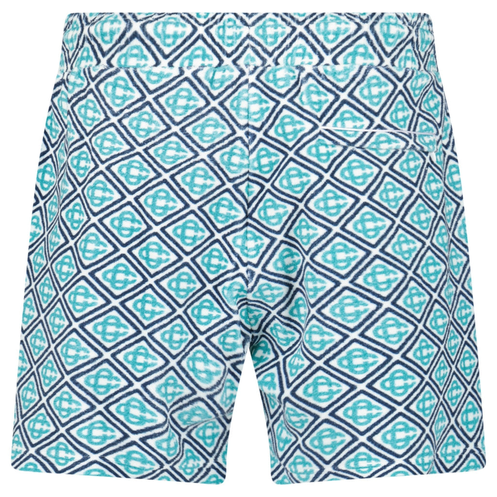 Casablanca Towelling Short in Turquoise Green